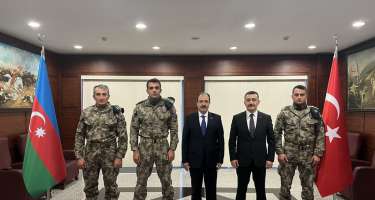 Türkiyənin xüsusi təyinatlıları Cahit Bağcı ilə görüşüb