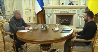 Finlandiya Prezidenti Ukraynayda - 