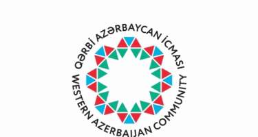 Qərbi Azərbaycan İcması  bəyanat yaydı 