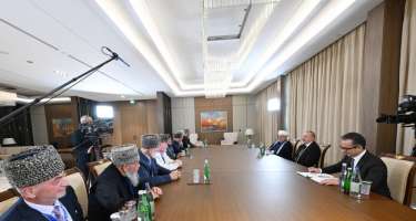 Prezident Şimali Qafqaz müftilərini qəbul etdi - 