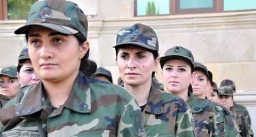 Orduda xidmət edən qadın hərbi qulluqçuların sayı 