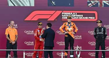 Formula 1 Azərbaycan Qran-Prisinin qalibləri mükafatlandırıldı - 