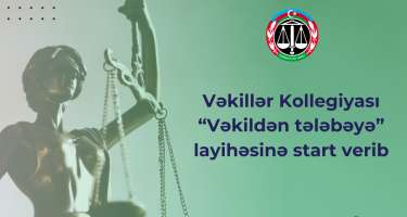 Vəkillər Kollegiyası “Vəkildən tələbəyə” layihəsinə start verdi