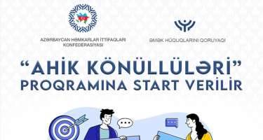 “AHİK Könüllüləri” proqramına start verilir