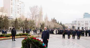 DTX əməkdaşları Xocalı abidəsini ziyarət etdi - FOTO