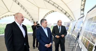 Liderlər şəhərin Baş planı ilə tanış olublar