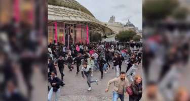 Parisdə pulsuz yemək izdihama səbəb oldu