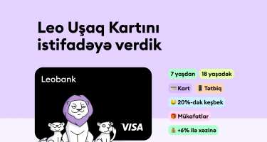 "Leobank" Uşaq kartını təqdim edir: 