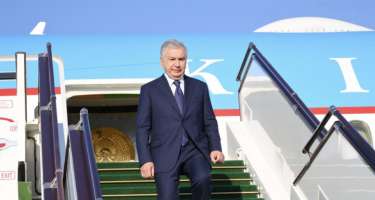 Özbəkistan Prezidenti Azərbaycana gəlib