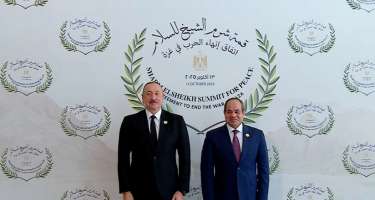 İlham Əliyev Yaxın Şərq Sülh Sammitində iştirak etdi - 