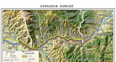 Zəngəzur dəhlizinin xəritəsi hazırlandı
