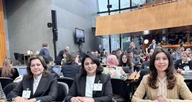 Umayra Tağıyeva beynəlxalq tədbirdə Xəzərlə bağlı məsələni qaldırdı