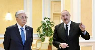 İlham Əliyev və Kasım-Jomart Tokayev təqdimatda iştirak etdi