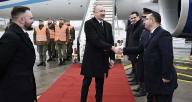 İlham Əliyev Slovakiyada rəsmi səfərədədir