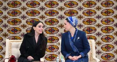 Leyla Əliyeva sərgidə iştirak etdi