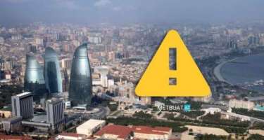 Bakıda sarı və narıncı xəbərdarlıq verildi