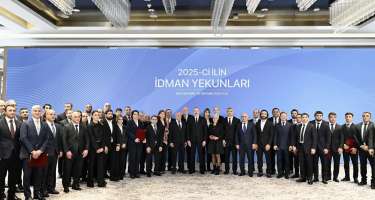 Prezident idman yekunları mərasimində iştirak etdi -
