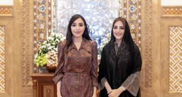 Leyla Əliyeva Maskatda Omanın birinci xanımı ilə görüşdü