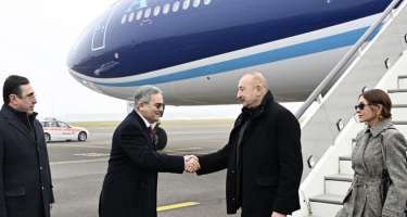 İlham Əliyev İsveçrədə rəsmi səfərdədir
