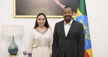 Leyla Əliyeva Abiy Əhməd Əli ilə görüşdü