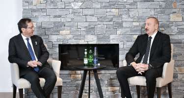 İlham Əliyev İsrail prezidenti ilə görüşdü