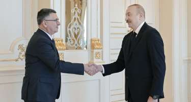İlham Əliyev Gideon Saarı qəbul etdi