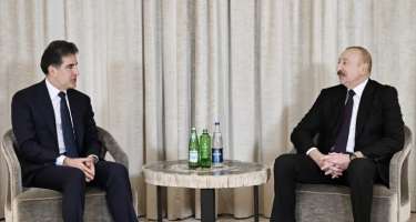 İlham Əliyev Neçirvan Bərzani ilə görüşdü