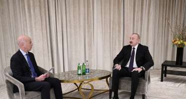 İlham Əliyev Münxendə "France 24" telekanalına müsahibə verdi