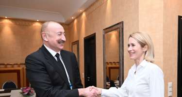İlham Əliyev Kaya Kallas ilə görüşdü