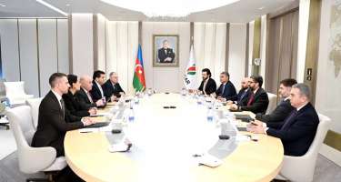 SOCAR-ın prezidenti Amerino Gatti ilə görüşdü