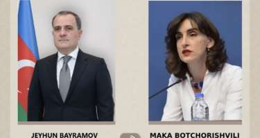 Azərbaycanla Gürcüstan XİN rəhbərləri danışdı