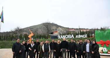 İlham Əliyevin Xanobaya səfərindən görüntülər