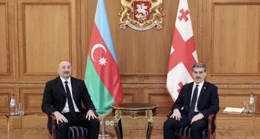 İlham Əliyev Mixeil Kavelaşvili ilə təkbətək görüşdü -