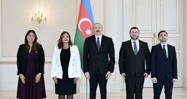 İlham Əliyev Nelsi Rakel Munar Xaramiyonu qəbul etdi -