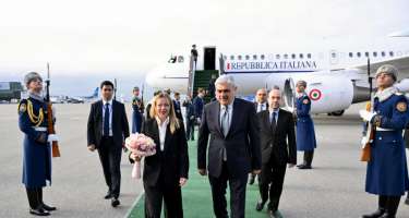 Corcia Meloni Azərbaycana rəsmi səfərə gəldi