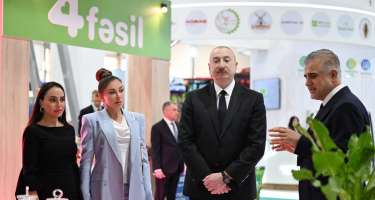 İlham Əliyev sərgidə iştirak etdi -