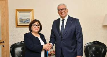 Sahibə Qafarova ilə Andriya Mandiçın görüşü oldu