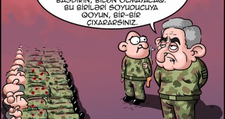 Sarkisyanın soyuducusundakı meyitlər - KARİKATURA