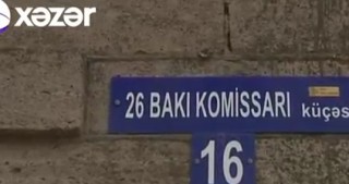 Paytaxtda "26 Bakı komissarı" küçəsi:
