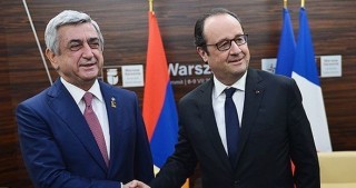 Sarkisyan və Olland Qarabağ məsələsini müzakirə ediblər