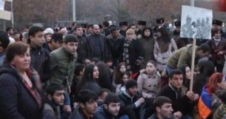 İrəvanda etiraz aksiyası 