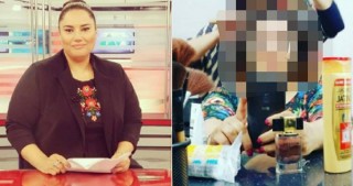 ATV-nin aparıcısının efirdən öncəki halı 