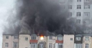 Bakıda BDU müəllimlərinin yaşadığı binada yanğın söndürülüb -