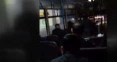 Bakıda sərnişinlə dolu avtobus 