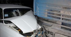 Sabirabadda ağır yol qəzası 