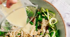 Pəhrizdə olanlar üçün makaron salatı