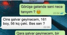 "Cins şalvar geyinəcəm..."