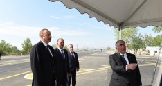 Prezidenti İlham Əliyev Salahlı-Balçılı-Ağqıraqlı-Varvara-Cırdaxan avtomobil yolunun açılışında iştirak edib