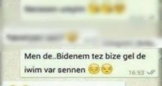 Azərbaycanlı iki sevgilinin "Whatsapp" yazışması