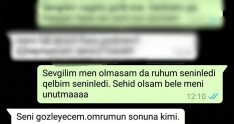 Azərbaycanda əsgərin sevgilisi ilə son yazışması 